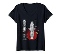 Womens The Expanse Rocinante Ship V-Neck T-Shirt