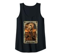 Womens The Expectant Mother Tarot Card Black Cats Witch Tank Top
