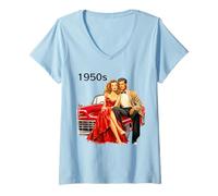 Womens The Fabulous 1950s Decade V-Neck T-Shirt