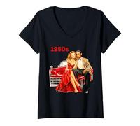 Womens The Fabulous 1950s Decade V-Neck T-Shirt