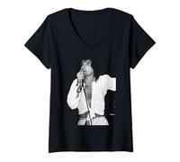 Womens The Faces Singer Rod Stewart Solo Show 1976 V-Neck T-Shirt