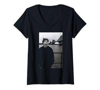 Women's The Fall Mark E Smith Photo By AJ Barratt V-Neck T-Shirt