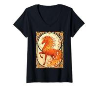 Women's The Fire Horse V-Neck T-Shirt