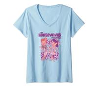 Womens The Flintstones Housewives V-Neck T-Shirt