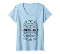 Womens The Forgotten Middle Child Gen X Generation Baby Boomers V-Neck T-Shirt