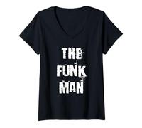 Womens The Funk Man V-Neck T-Shirt