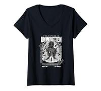 Womens The Future is Unwritten - Bold Urban Aesthetic V-Neck T-Shirt