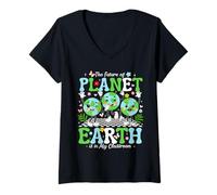 Women's The Future of Planet Earth is in My Classroom V-Neck T-Shirt