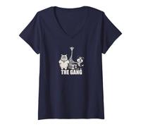 Women's The Gang, Graphic Saying V-Neck T-Shirt