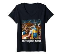 Women's The Garden of Earthly Delights Devil V-Neck T-Shirt