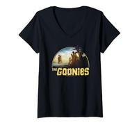 Womens The Goonies Pirate Ship V-Neck T-Shirt