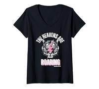 Womens The Heavens Are Roaring V-Neck T-Shirt