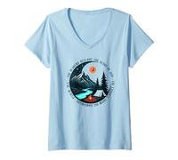 Womens The Heavens Declare The Glory Of God Psalm 19:1 V-Neck T-Shirt