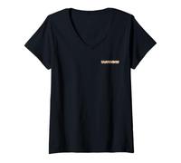 Women's THE Heavy Weight Tiger pattern2 V-Neck T-Shirt