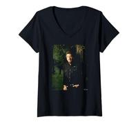 Womens The Highwaymen Waylon Jennings Country Michael Grecco V-Neck T-Shirt