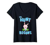 Women's The Hunt Begins V-Neck T-Shirt