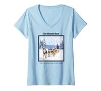 Women's The Iditarod Race in Alaska V-Neck T-Shirt