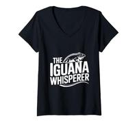 Women's The Iguana Whisperer V-Neck T-Shirt
