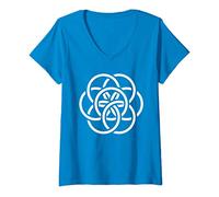 Womens The International Flag of Planet Earth V-Neck T-Shirt