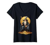 Womens The IRS Wants My Quest Rewards Halloween Funny Wizard Meme V-Neck T-Shirt