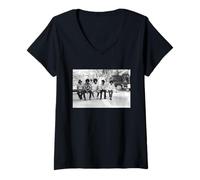 Womens The Jackson 5 Michael Jackson at LA Home 1973 V-Neck T-Shirt