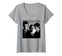 Women's The Jam Paul Weller Band Portrait by Martyn Goddard V-Neck T-Shirt