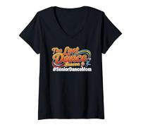 Womens The Last Dance Season Senior Dance Mom Cheer Mama V-Neck T-Shirt