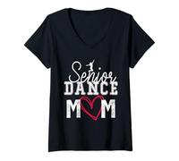 Womens The Last Dance Season Senior Dance Mom Funny Dance Mom Life V-Neck T-Shirt