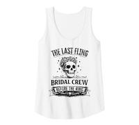 Womens The Last Fling Bridal Crew Gothic Bachelorette Party Tank Top