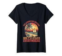 Womens The Legend Has Retired - Now It's 5 o'Clock Everywhere V-Neck T-Shirt