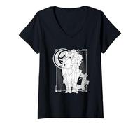Womens The Legend of Korra & Asami Love Nouveaux V-Neck T-Shirt