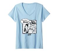 Womens The Lone Ranger “Hi-Yo Silver Away!” Comic Panel V-Neck T-Shirt