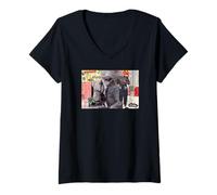 Womens The Lone Ranger Vintage Memorabilia Collage V-Neck T-Shirt