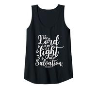 Womens The Lord is My Light and My Salvation Psalm 27:1 Tank Top