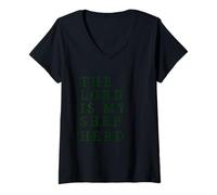 Womens The Lord is My Shepherd Comfort Quote V-Neck T-Shirt
