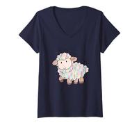 Womens The Lord is My Shepherd Psalm 23:1 V-Neck T-Shirt