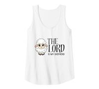 Womens The Lord is My Shepherd Psalm 23 Sheep Lamb Tank Top
