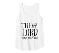 Womens The Lord is My Shepherd Psalm 23 Sheep Lamb Tank Top