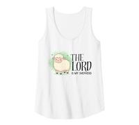 Womens The Lord is My Shepherd Psalm 23 Sheep Lamb Tank Top