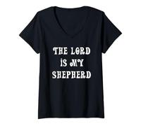Women's The Lord is My Shepherd V-Neck T-Shirt