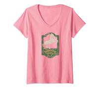 Womens The Lord of the Rings Prancing Pony Sign V-Neck T-Shirt