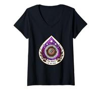 Womens The Magic is in You Cosmic Sunburst Design V-Neck T-Shirt