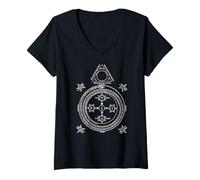 Womens The Magical Circle of King Solomon Sigil T-Shirt V-Neck T-Shirt