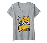 Womens The Man Myth Legend Has Retired Funny Retirement V-Neck T-Shirt