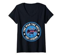 Women's The Man The Moth The Legend V-Neck T-Shirt
