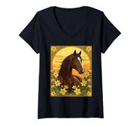Womens The Marsh Tacky Surrounded by Yellow Jasmine Flowers V-Neck T-Shirt