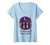 Women's The Matriarchy Would Never Witch Feminist V-Neck T-Shirt
