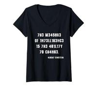 Womens The Measure Of Intelligence Is The Ability To Change V-Neck T-Shirt
