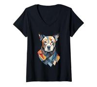 Womens The Modern Pup V-Neck T-Shirt
