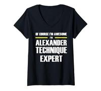 Women's The New Awesome Alexander Technique Expert V-Neck T-Shirt
